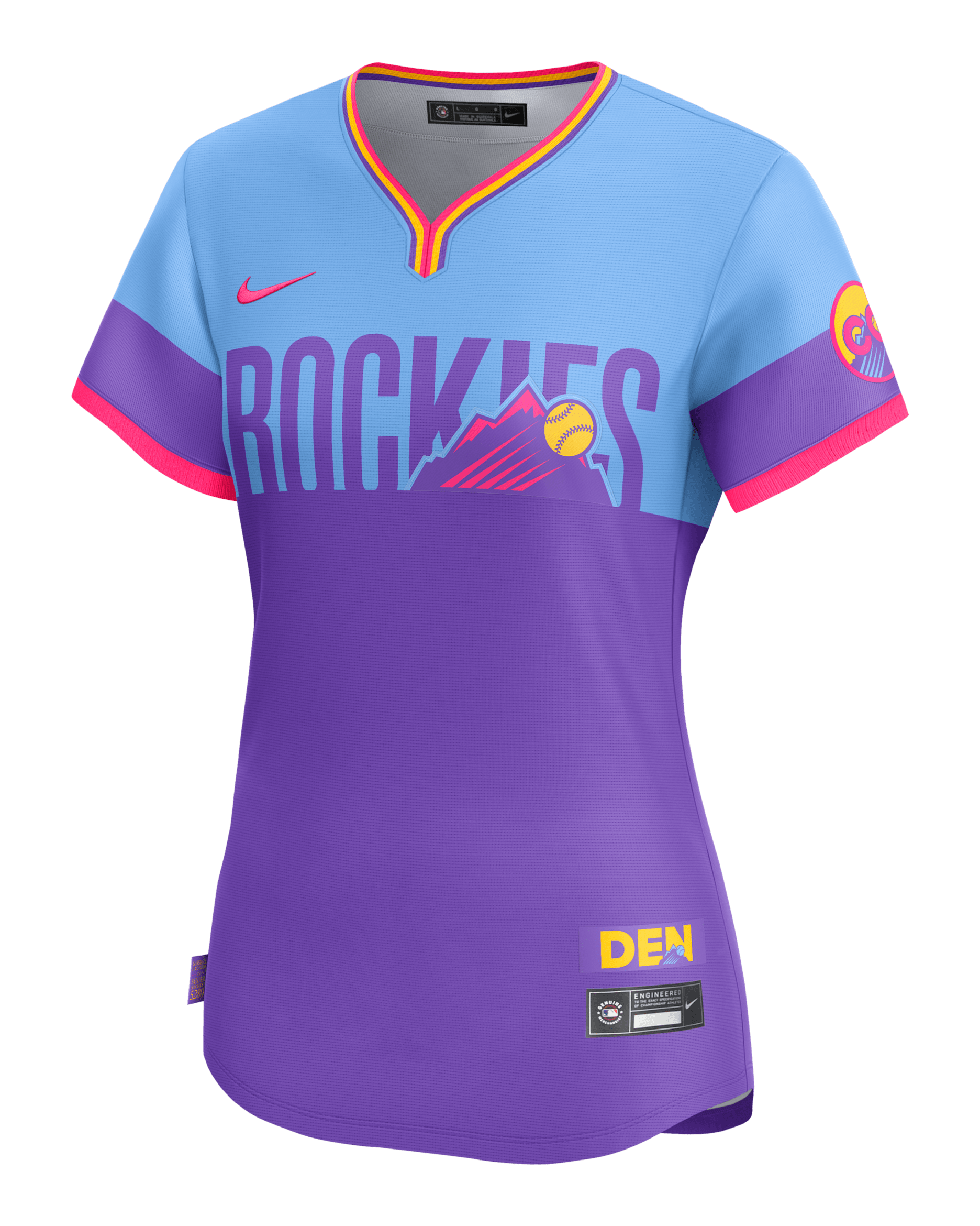 コロラドロッキーズＭＬＢColoradoRockies ナイキ 半袖軽量パーカー Colorado Rockies City Connect Women's Nike Dri-FIT ADV MLB Limited